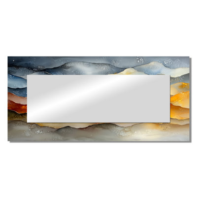 Structured Waves Chaos In Motion I - Geometric Mirror For Wall Art Decor - Printed On Metal