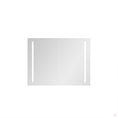 40 po L 30 po Grande armoire à pharmacie rectangulaire à surface en H H avec miroir en aluminium