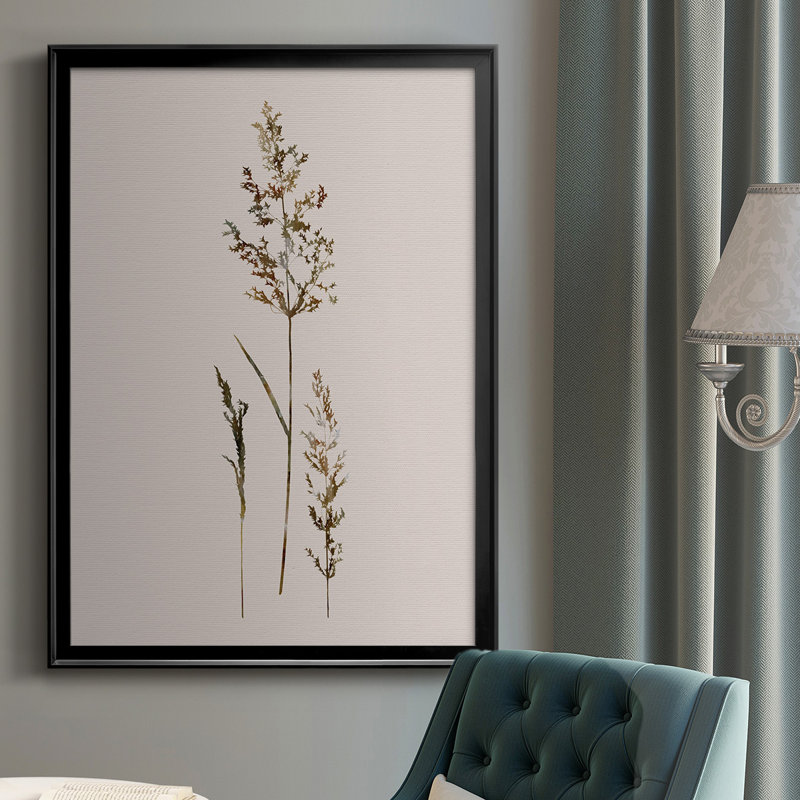 Tiges délicates II, reproduction de qualité supérieure - prête à être accrochée, H 42,5 po x l 30,5 po x P 1 po, Noir