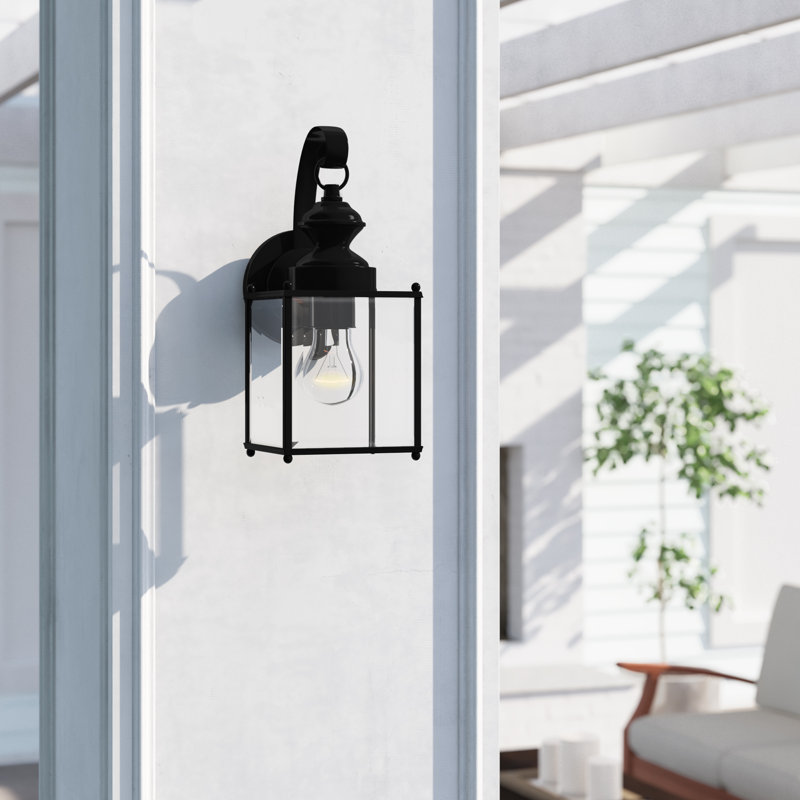 Lanterne murale d'extérieur Tiernan, Noir, H 12,5 po x l 5,25 po x P 5,75 po