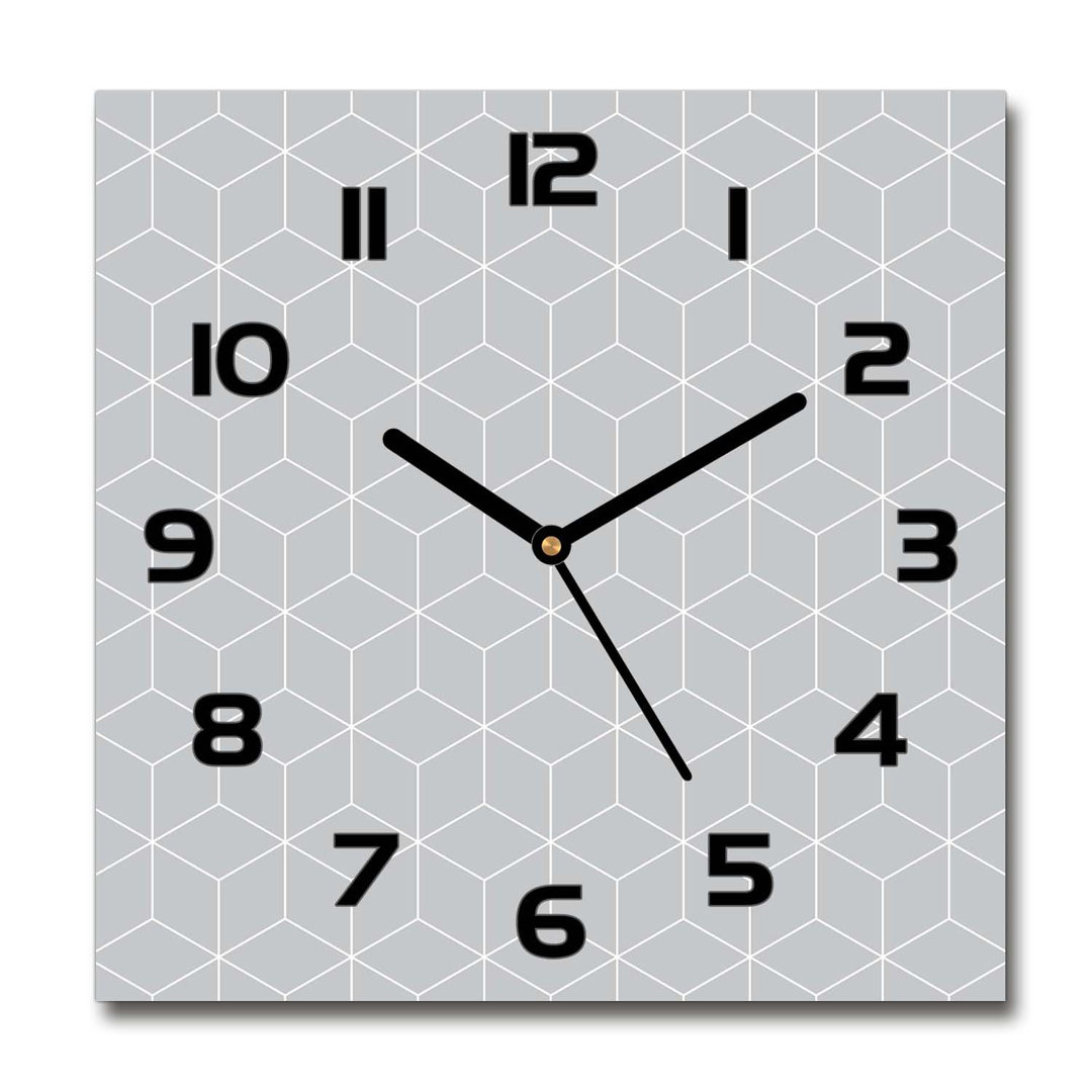 Analoge Wanduhr Geometric Background 60 cm Geräuschlos