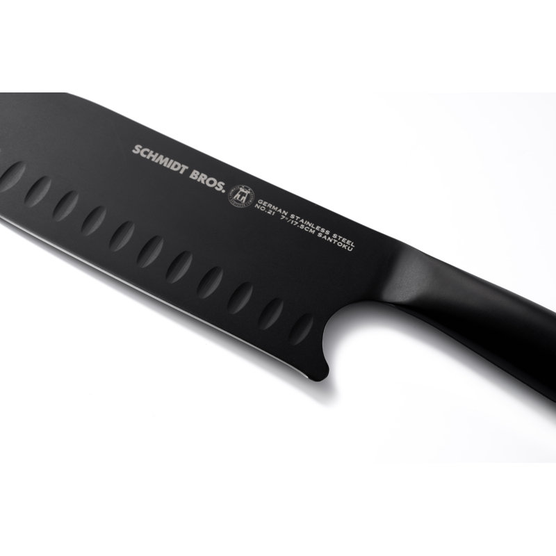 Schmidt Brothers™ Cutlery Jet Black 7-Piece Knife Block Set