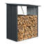 Remise de rangement en bois noir 3 pi x 5 pi - circulation d'air efficace pour la construction extérieure en bois sec
