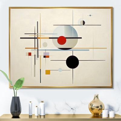 " Beige Suprematism Harmonious Balance I "