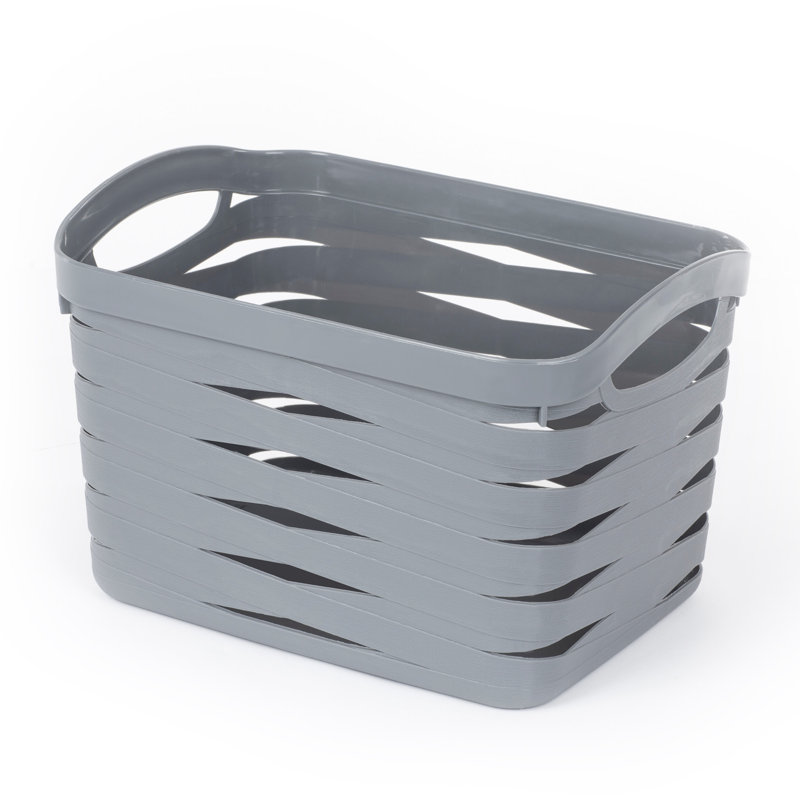 LIVIVO Plastic Decorative Basket, 24cm H x 36cm W x 26cm D