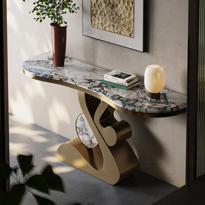 Italian style sintered stone console table