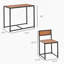 Ensemble de table de salle à manger 3 pièces pour 2 personnes, comprenant une table de cuisine et des chaises confortables pour les repas et les loisirs