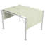 Auvent de remplacement en polyester brun Outsunny