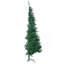 Demi-sapin de Noël artificiel 7 pi avec 52 branches, ouverture automatique, base en acier, vert