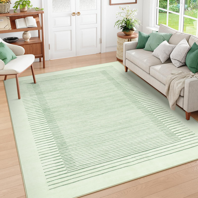 Tapis rayé berbère antidérapant pour salon Celeta, Rectangle 9 pi x 12 pi