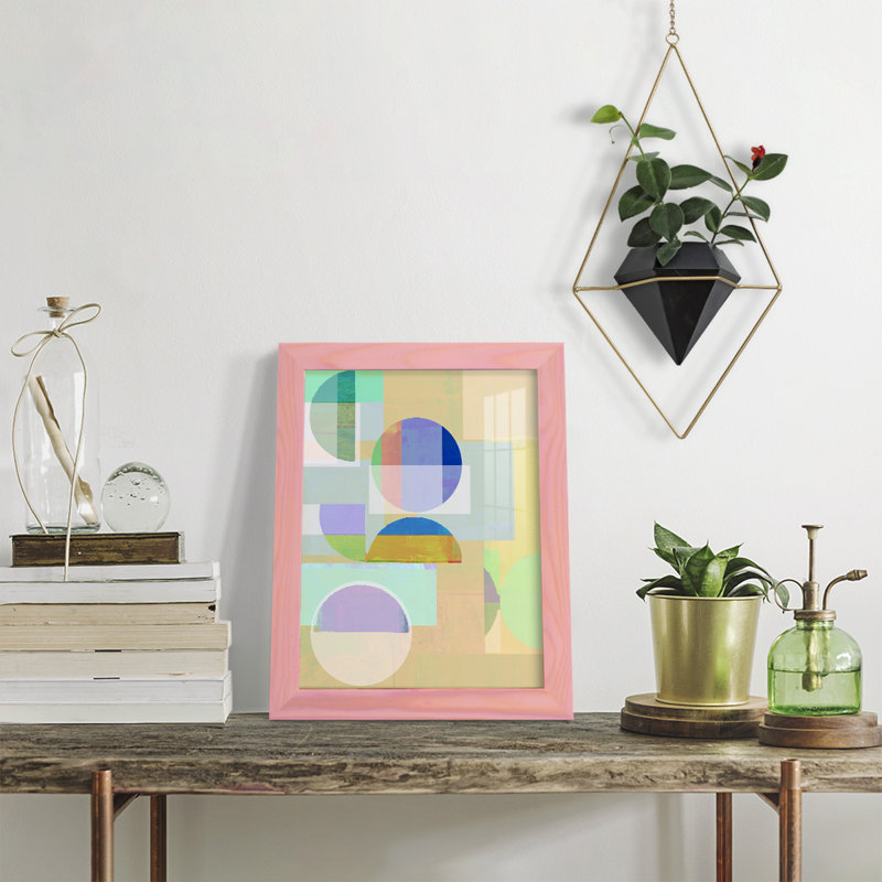 Frenk " Demi IV ", 11" H x 9" W x 1" D, Pink