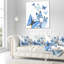 Papillons aquarelles sur fond blanc - coussin à imprimé floral-29516910-29516914
