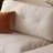 Log-style Minimalist Off-white Sofa