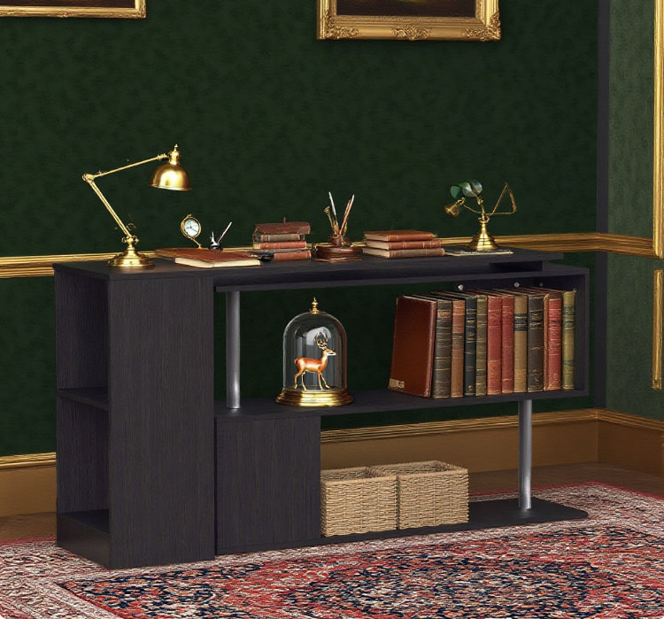 Poste de travail rotatif d'angle Modernhome, Noir