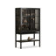 Black Solid Wood+Tempered Glass Display Cases