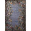 Tapis décoratif créatif moderne avec motif floral lavande à thème bleu-406029454
