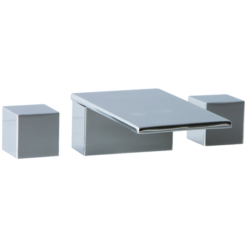 Milan 2 Handle Deck Roman Tub Faucet, Chrome