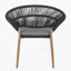 Chaise d'extérieur en osier, ensemble de 2-1467488610