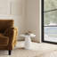 Table d'appoint blanche Trevor avec sommet en forme de nuage