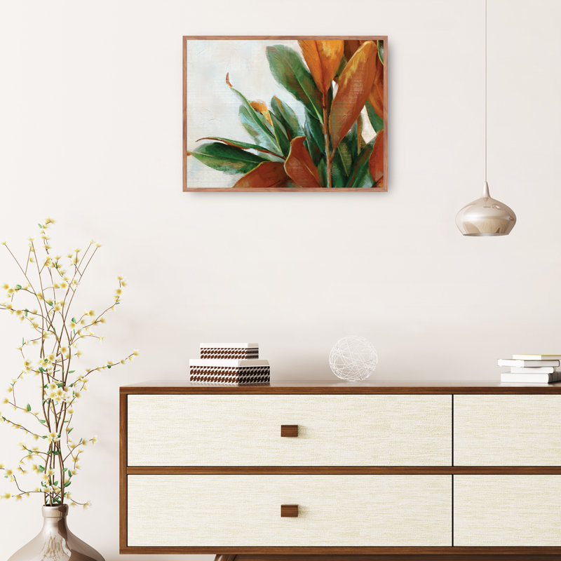 Impression sur toile Coppertones par Studio Arts, H 31 po x l 41 po x P 1,5 po, Toile avec cadre flottant taupe