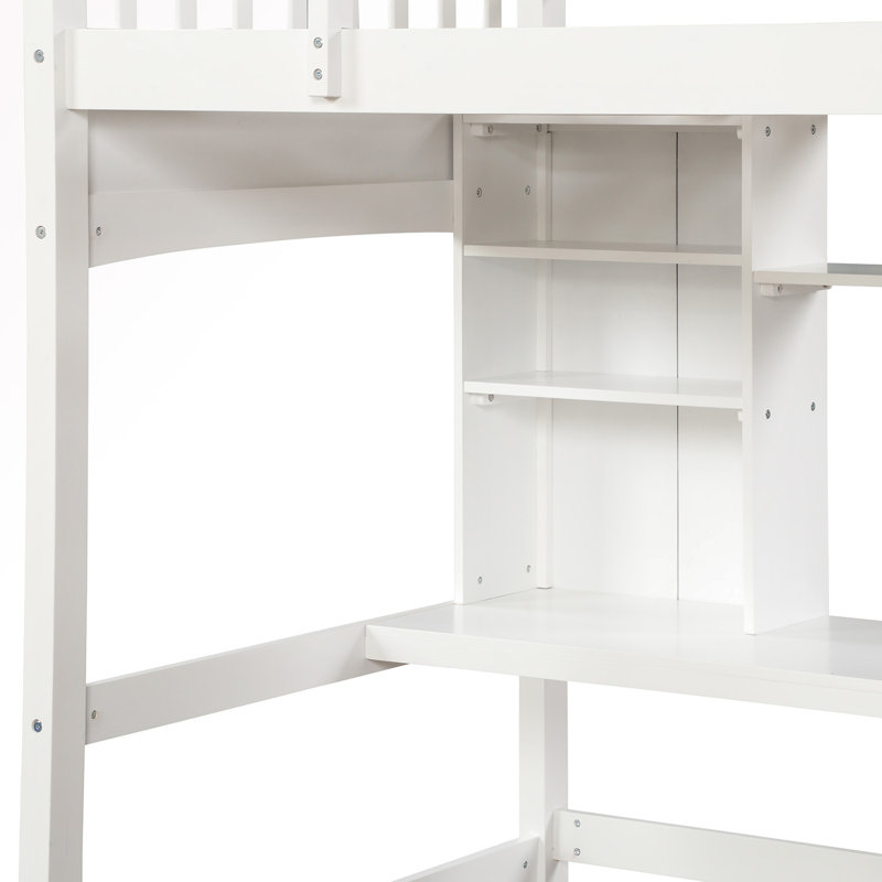 Lit mezzanine double Georgia-May par Harriet Bee, Blanc