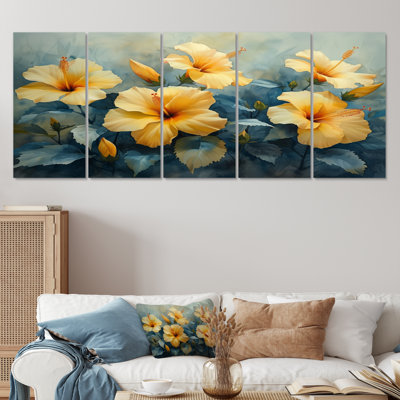 Marcel - Ensemble de décoration murale hibiscus