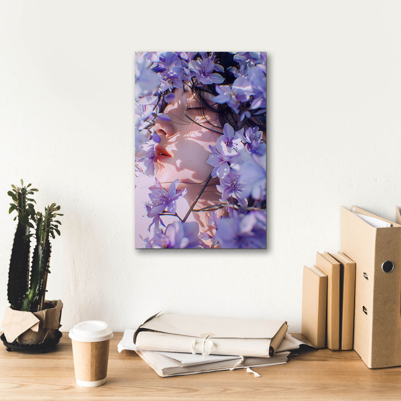 Toile épique Graffiti «Nature's Embrace 4» par Katalina Ooma, 12 po x 18 po