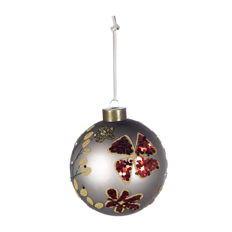 Ornement boule de Noël à paillettes