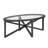 Modern simple glass coffee table, tempered glass coffee table solid wood base round transparent glass top modern living room terrace study coffee table-1834525351