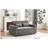 61.4" Drawer sofa bed convertible sofa single sofa modern sleep sofa with adjustable back, gray-1059074142
