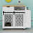 Modern Pet Crate Kitchen Island