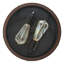 Plafonnier encastré 2 lumières à finition brune rouille Farmhouse