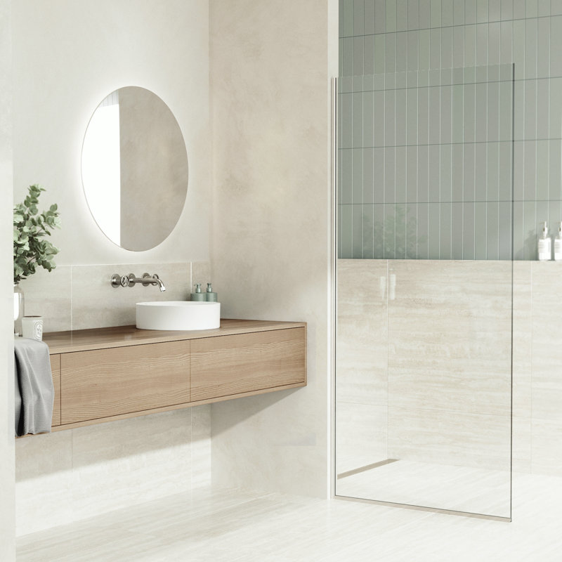 Lavabo de salle de bain vasque rond minimaliste blanc mat Matte Stone ™ de 14 po VIGO UltraThin ™