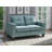 Swansea Teal Modular Fabric Loveseat-1043892062