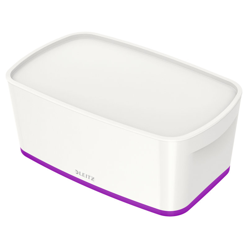 Leitz Plastic Decorative Bin, 31.8cm H x 12.8cm W x 19.1cm D, 5L, White/Yellow