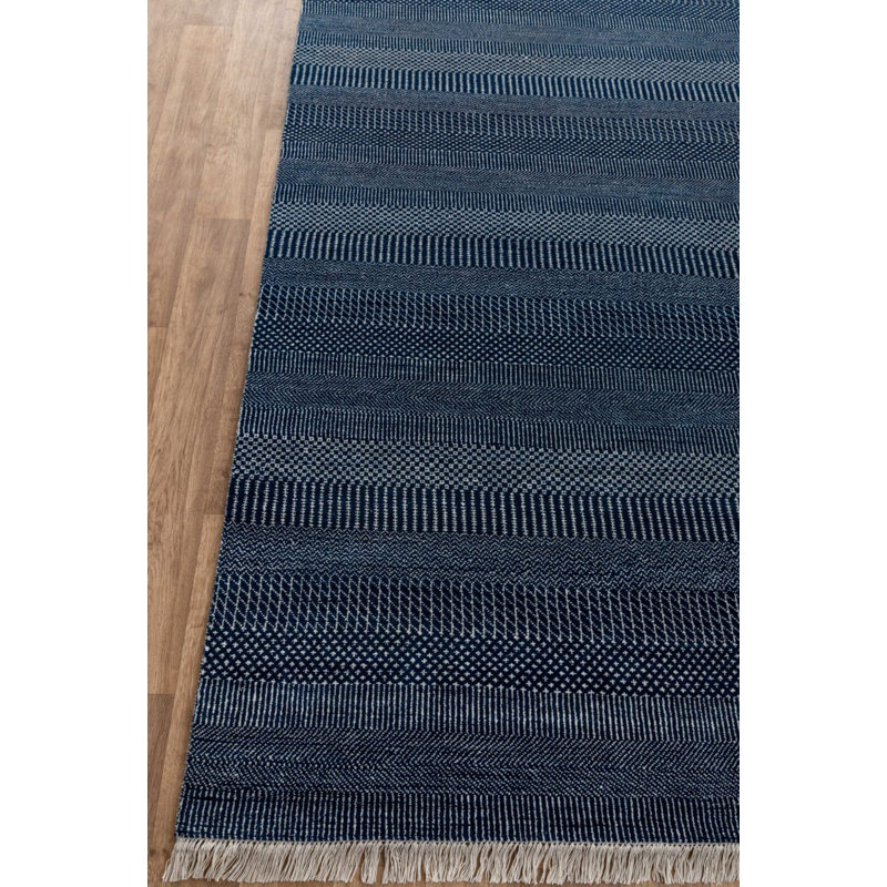 Contemporary One-of-a-Kind Rectangle 8 X 10'1" Hand Knotted Area Rug