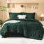 Ensemble d'édredon pour grand lit avec draps vert émeraude foncé Andency 7 pièces dans un sac Ensembles de literie complets avec édredon, draps, taies d'oreiller et taies décoratives-124612908-124612913