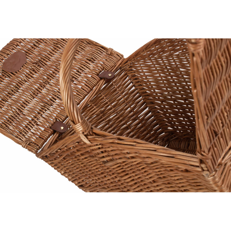 Wicker Double Sided Empty Wicker Picnic Basket