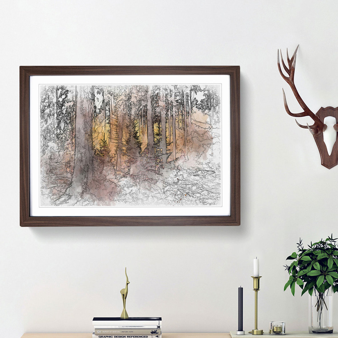 Mystery Forest in Abstract - Framed Print
