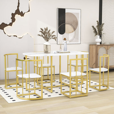 Aronas 6 - Person Dining Set