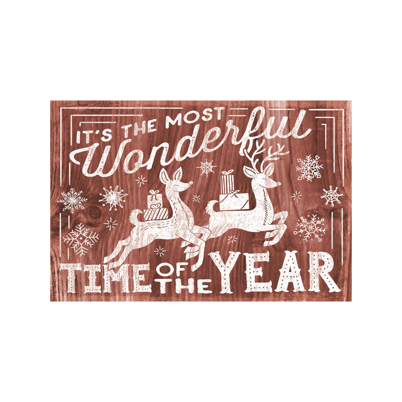 Rustic Holiday I 1 Piece Wrapped Canvas Wall Art, 66.04 cm H x 45.72 cm W x 3.175 cm D