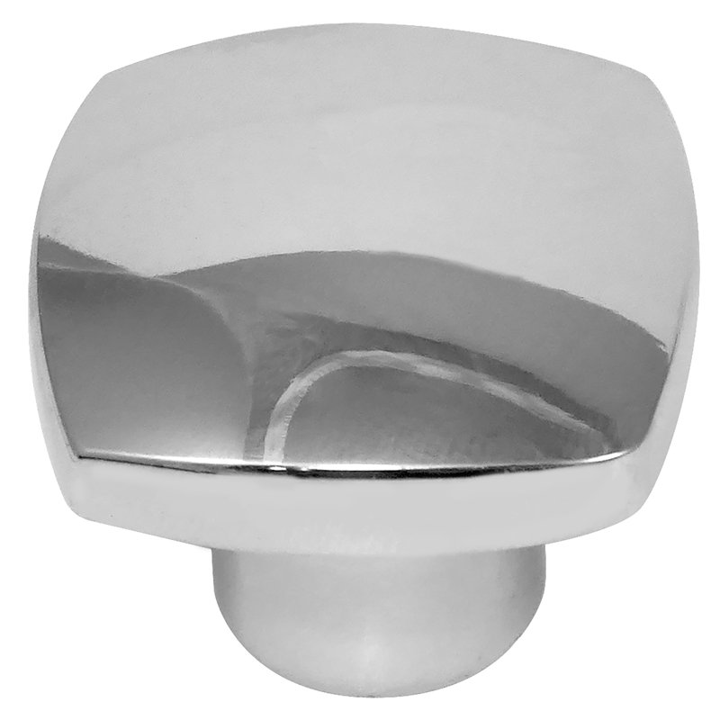 Laguna 3/2" Length Square Knob, Polished Chrome