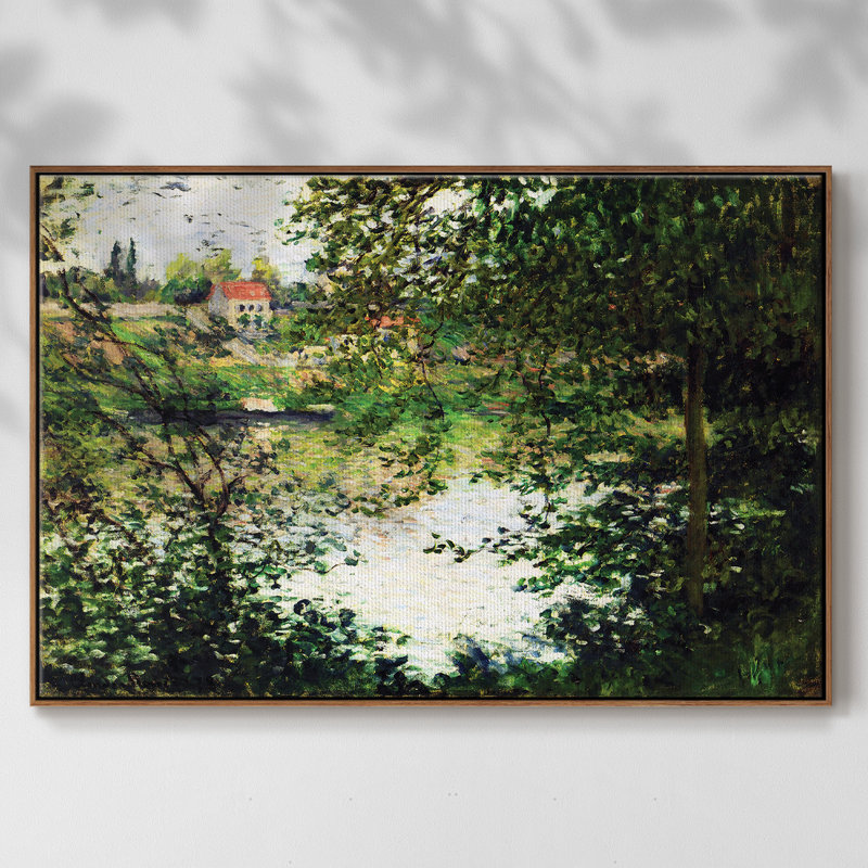 The Isle Grande, reproduction d'art sur toile, H 27 po x l 41 po x P 2 po, Noyer