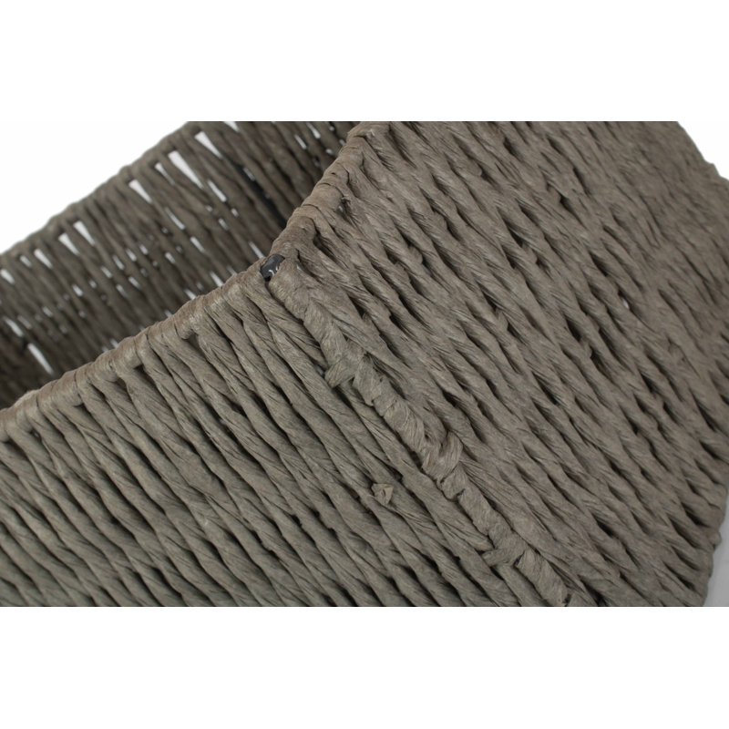 Wicker Paper Rope Storage Basket, 22cm H x 42cm W x 30cm D