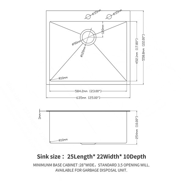 Dimensions du produit