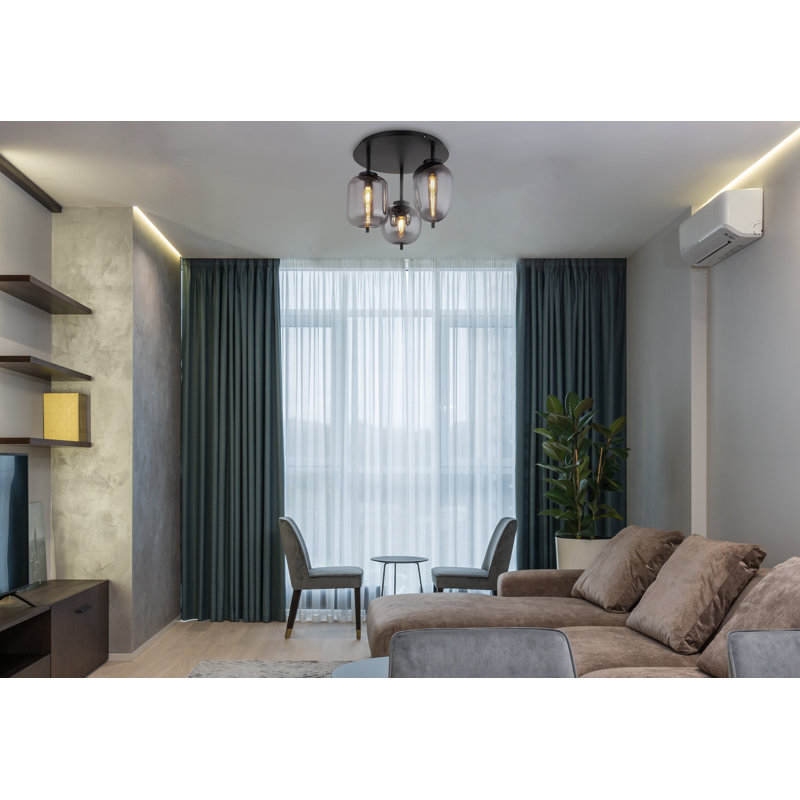 Mikasa Glass Flush Mount