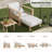 Darren Coastal Solid Wood Chaise Lounge with Lumbar Pillow and Adjustable Backrest (Set of 2)-100694588