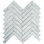 Natural 11.23 in. x 11.23 in. Herringbone Polished Marble Mosaic Tile