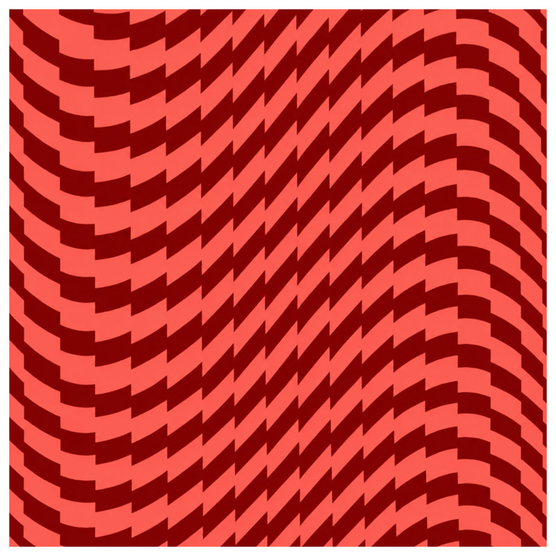 Couvertures rouges à motif géométrique, L 60 po x H 80 po