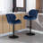 Dequavious Swivel Upholstered Adjustable Height Counter Stool with Metal Frame-1219809669